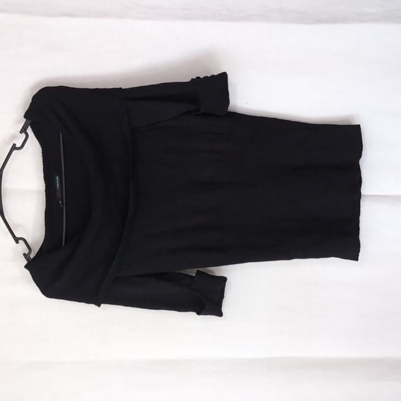 Maurices Black Knit Off-Shoulder Half Sleeve Sweater Size Large - Picture 1 of 5